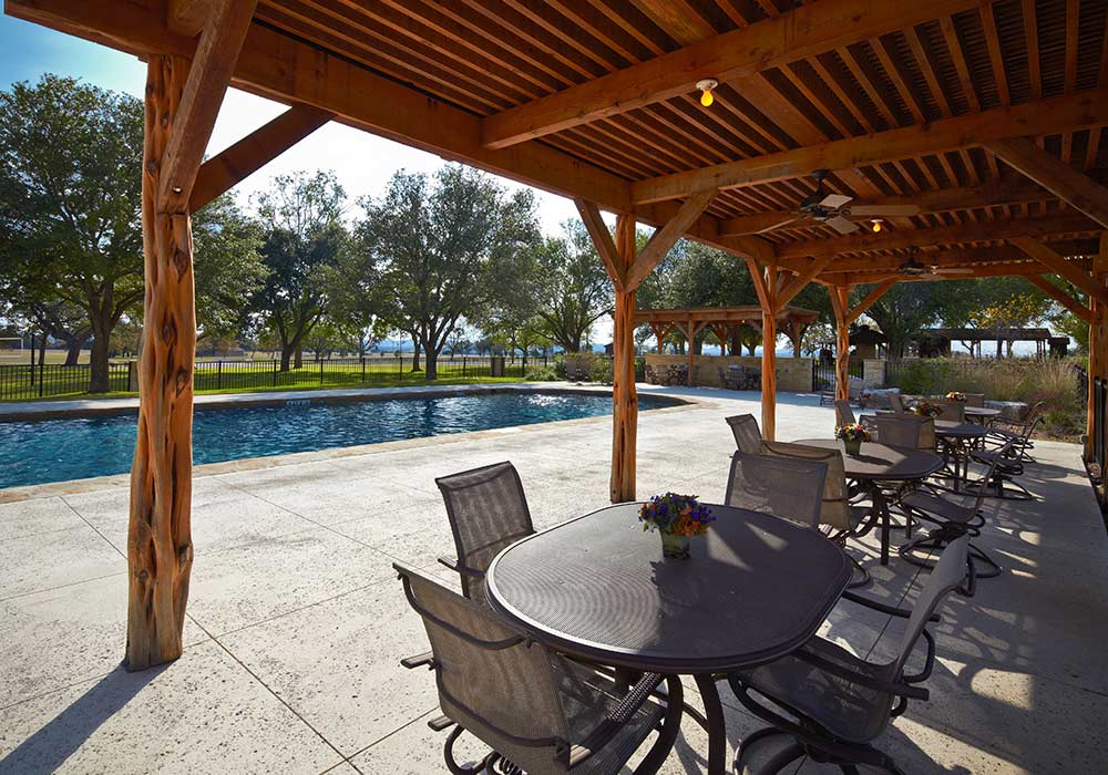 poolside patio