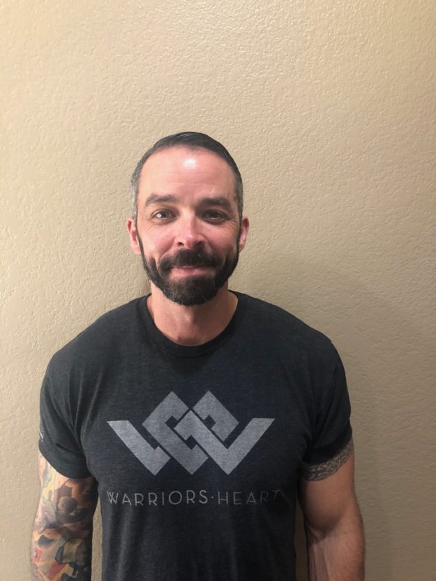 Rick Levada in Warriors Heart Shirt