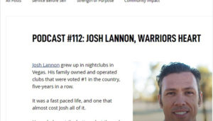 Pick Up the Six Podcast Episode #112: Josh Lannon, Warriors Heart