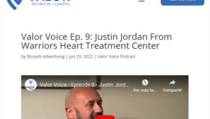 Valor Voice Ep. 9: Justin Jordan From Warriors Heart Treatment Center