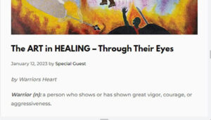 The ART in HEALING – Through Their Eyes - Warriors Heart is an addiction and PTSD treatment center for active military, veterans, and first responders. Contact us today at (844) 448-2567.
