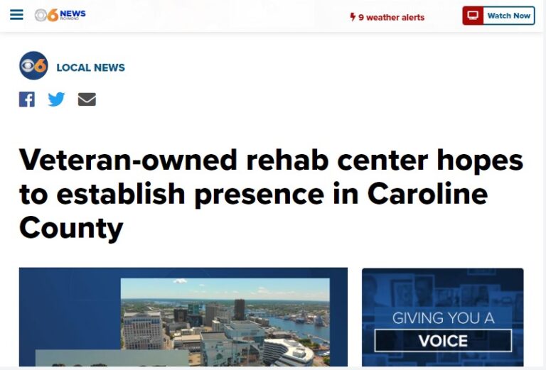 Veteran-owned rehab center hopes to establish presence in Caroline County - Warriors Heart is an addiction and PTSD treatment center for active military, veterans, and first responders. Contact us today at (844) 448-2567.