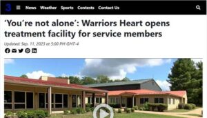 ‘You’re not alone’ Warriors Heart opens treatment facility for service members - Warriors Heart is an addiction and PTSD treatment center for active military, veterans, and first responders. Contact us today at (844) 448-2567.