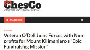 Warrioirs heart - mychesco - Veteran ODell Joins Forces with Non-profits for Mount Kilimanjaros Epic Fundraising Mission