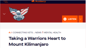 Warriors Heart - Audacy - Taking a Warriors Heart to Mount Kilimanjaro