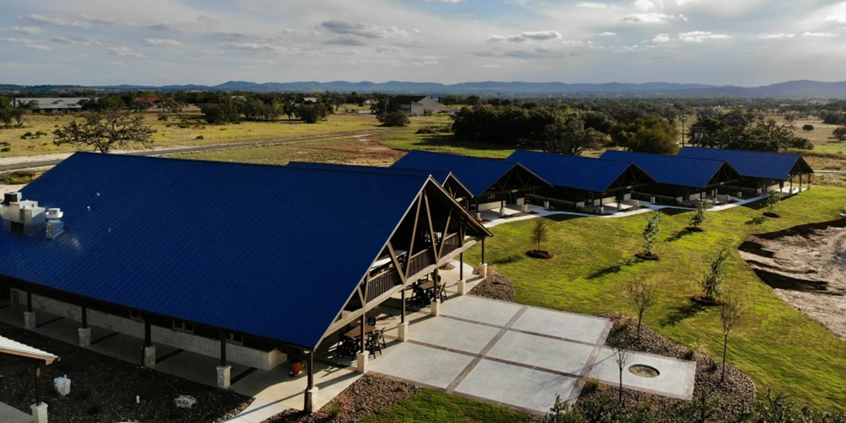warriors heart texas lakeside location exterior buildings aerial 01